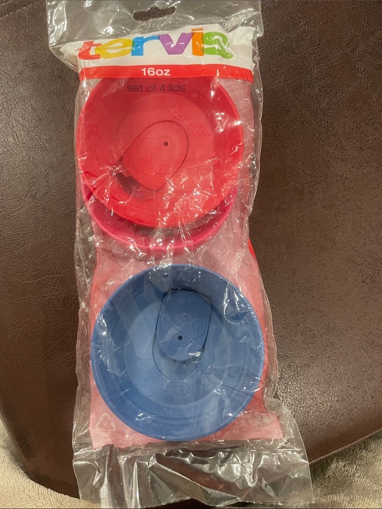 tervis Other - tervis Red and Blue orange and pink 16oz Replacement Lids - Set of 4